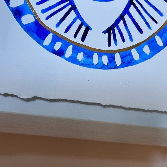 Marmont Hill Evil Eye Watercolor and Gold Print. Framed. - Picture 5 of 6